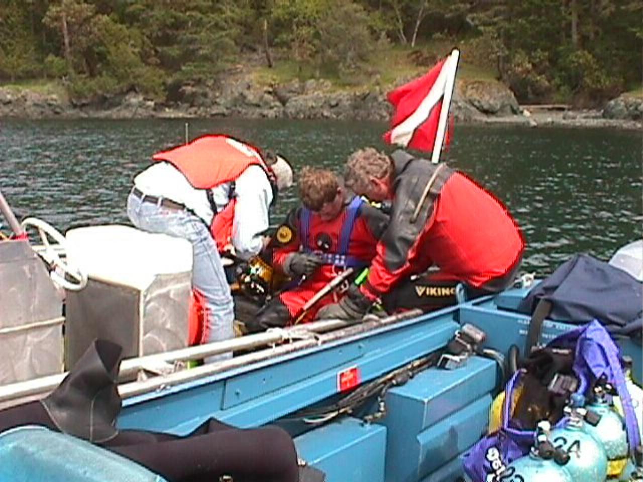 Suit up for the inspection dive!